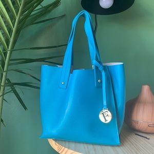 Furla musa leather tote bag
